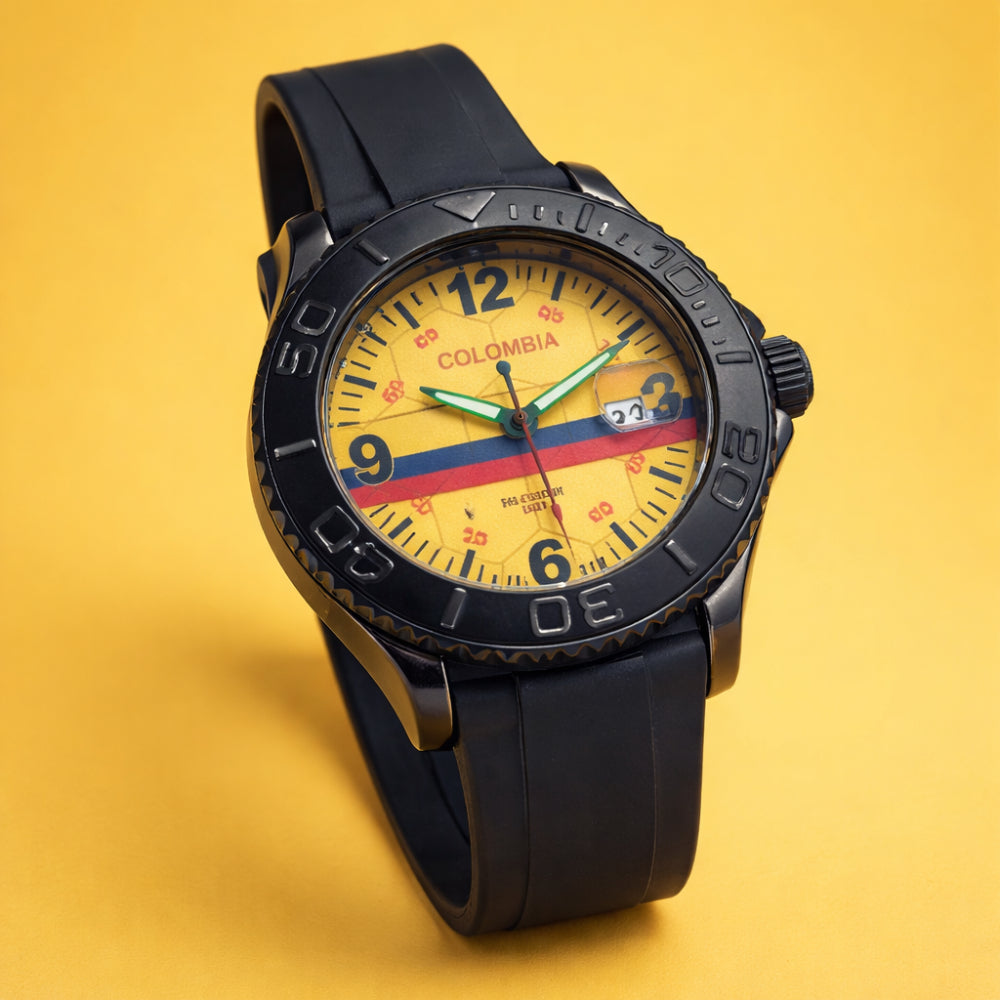 RELOJ COLOMBIA SELECCIÓN AMARILLO