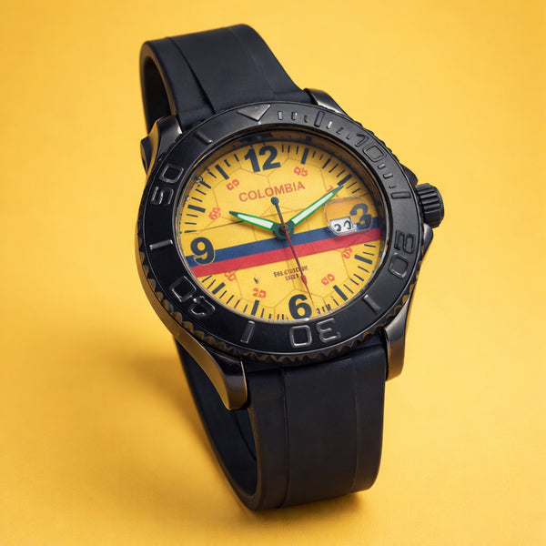 RELOJ COLOMBIA SELECCIÓN AMARILLO