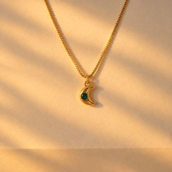 CADENA MINI LUNA VERDE