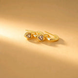 MINI AROS CORAZON COLGANTE BRILLANTES
