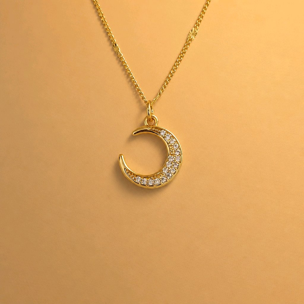 CADENA LUNA BRILLANTE