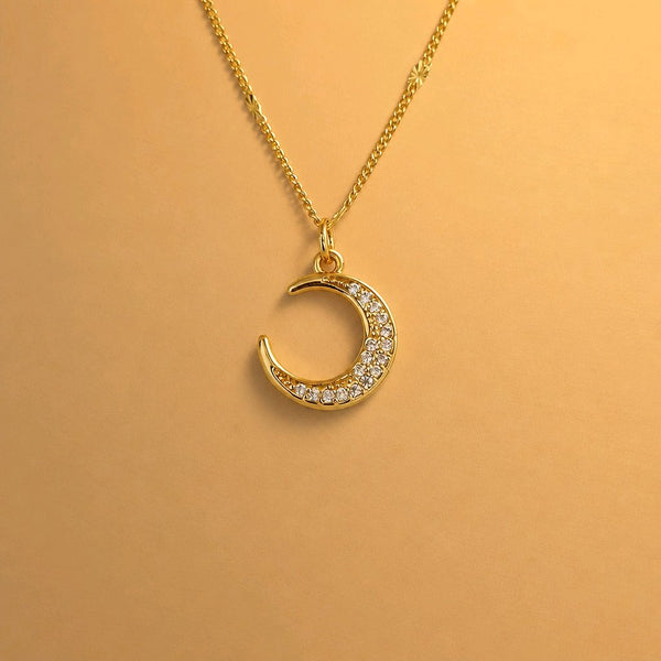 CADENA LUNA BRILLANTE