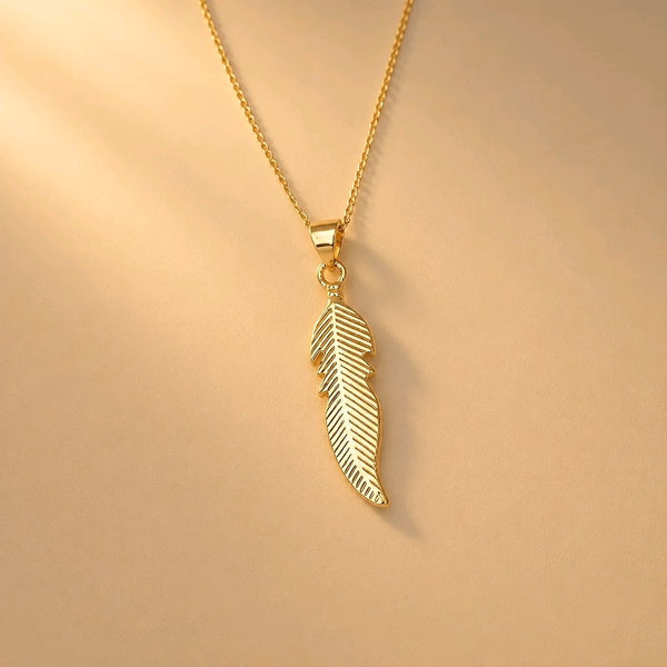 CADENA HOJA DORADA