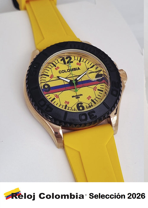 RELOJ COLOMBIA SELECCION 2026 DORADOAMARILLO