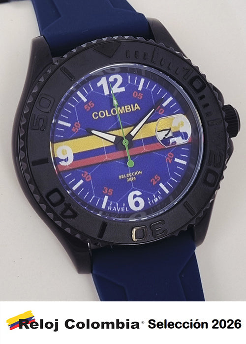 RELOJ COLOMBIA SELECCION 2026 AZUL
