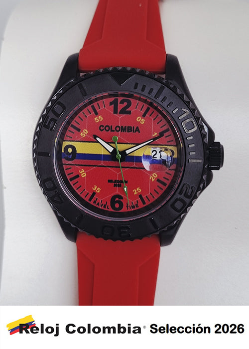 RELOJ COLOMBIA SELECCION 2026 ROJO