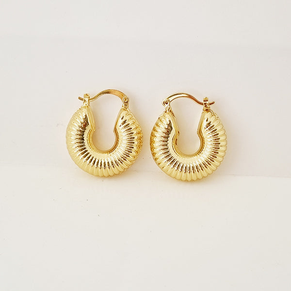 AROS CARACOL DORADOS
