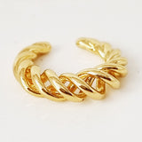 EARCUFF TRENZA DORADO