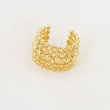 EARCUFF BOLITAS DORADAS