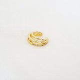 EARCUFF LINEAS BRILLANTE