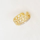 EARCUFF ESLABON BRILLANTE