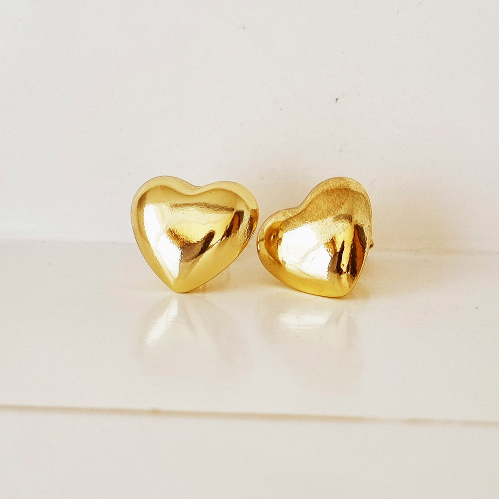 TOPOS CORAZON DORADOS GRANDES