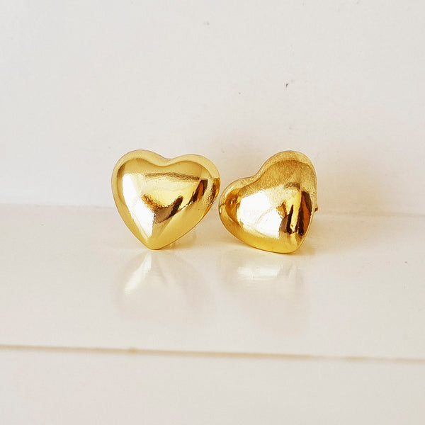 TOPOS CORAZON DORADOS GRANDES