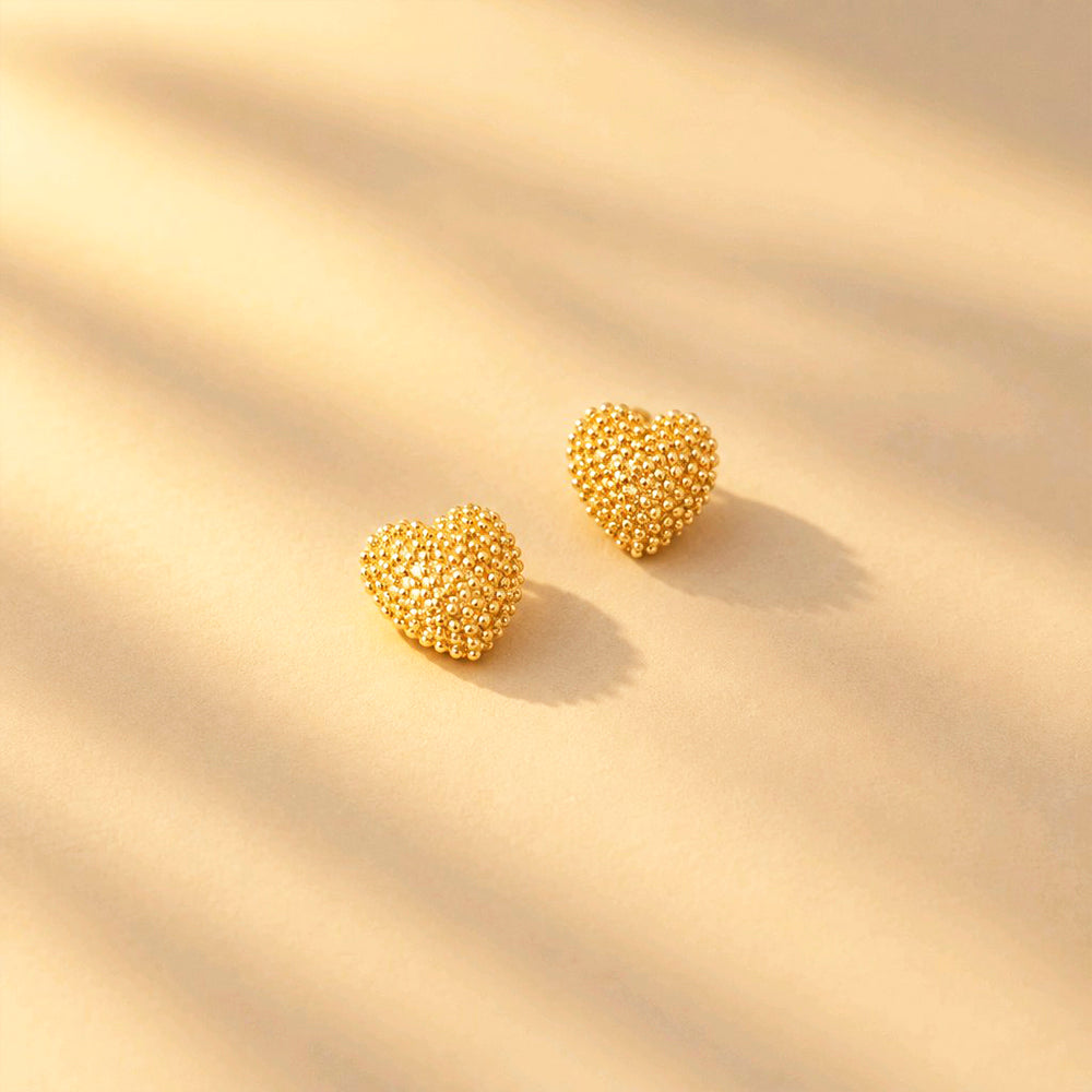 TOPOS CORAZON BURBUJAS DORADAS