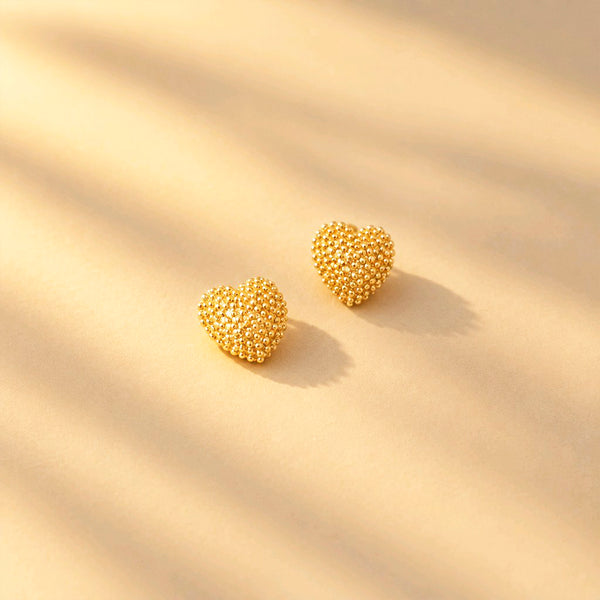 TOPOS CORAZON BURBUJAS DORADAS