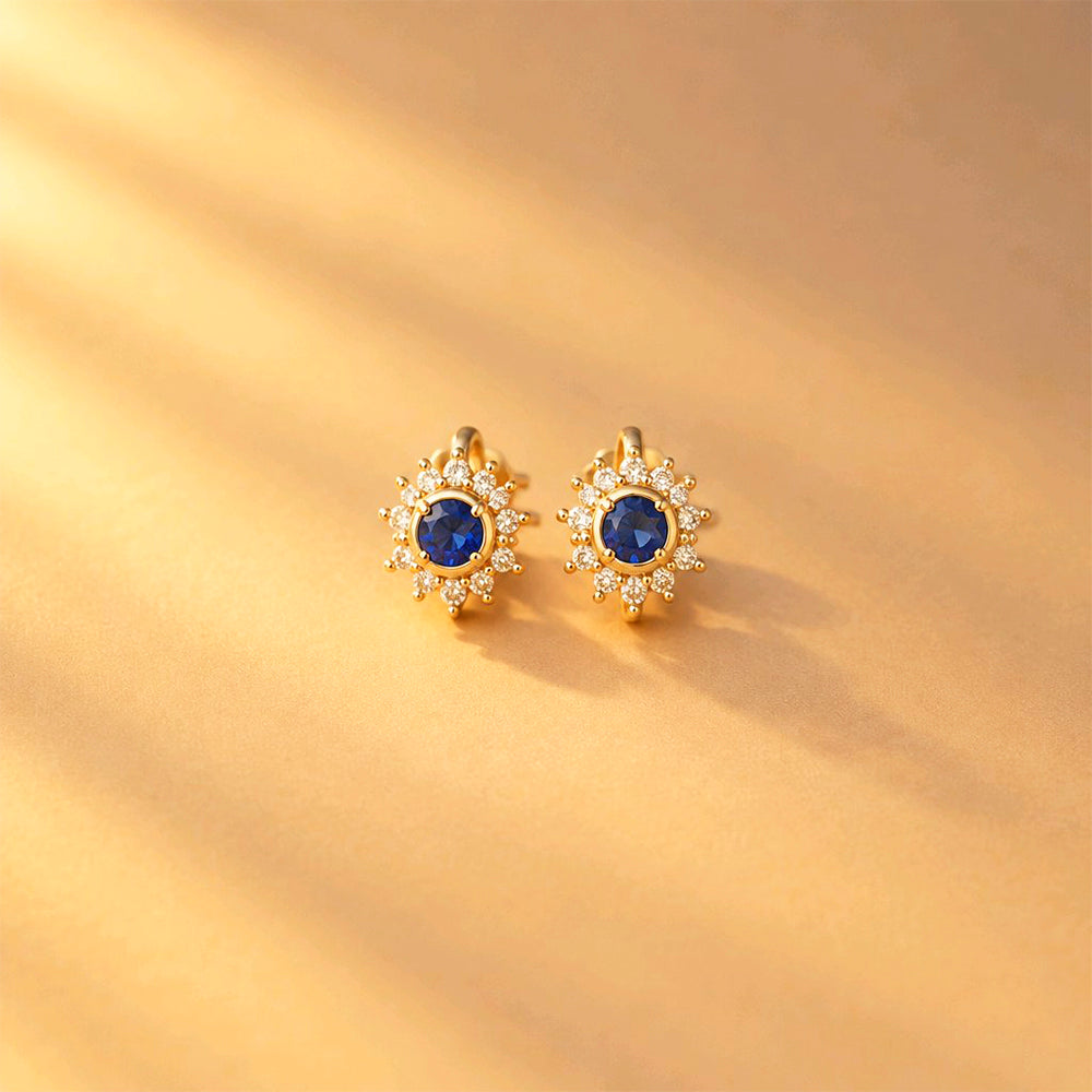 MINI AROS GIRASOL AZUL BRILLANTE