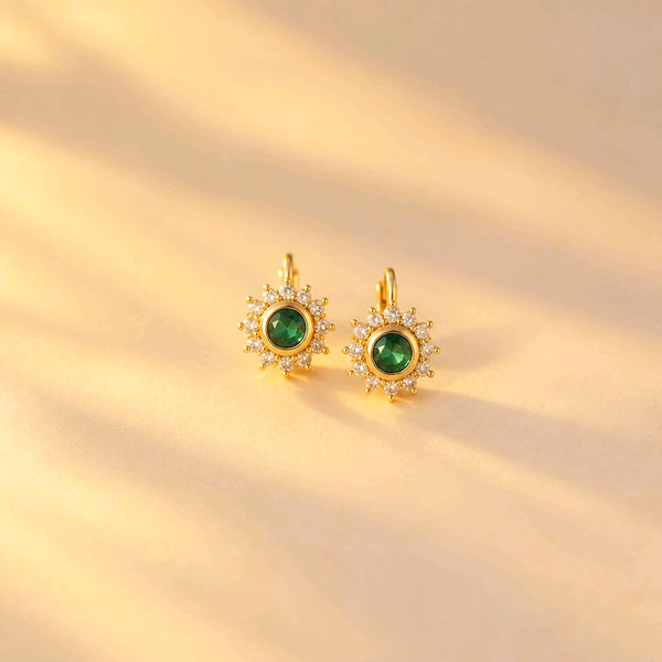 MINI AROS GIRASOL VERDE BRILLANTE