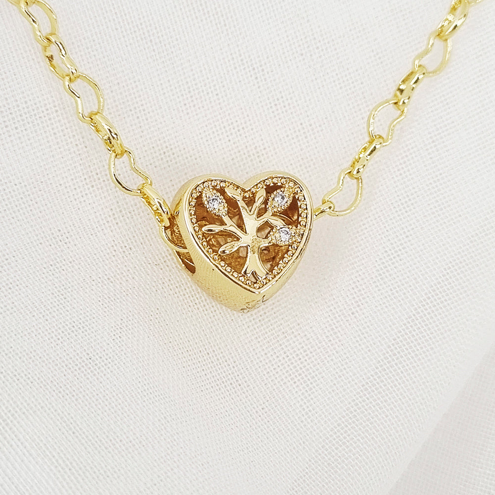 CADENA PANDOR CORAZON BRILLANTE