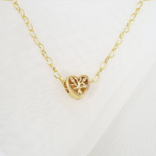 CADENA PANDOR CORAZON BRILLANTE
