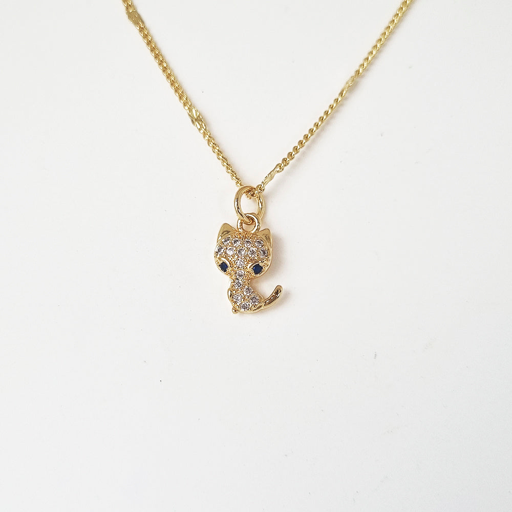 CADENA GATO BRILLANTES