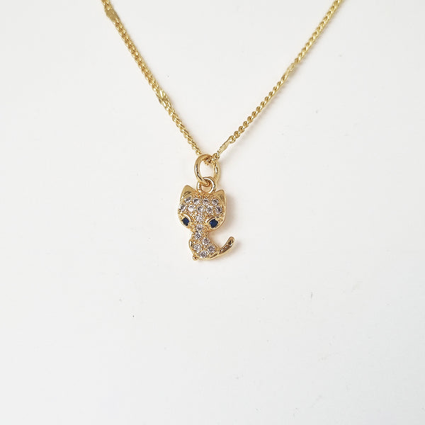 CADENA GATO BRILLANTES