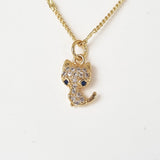 CADENA GATO BRILLANTES