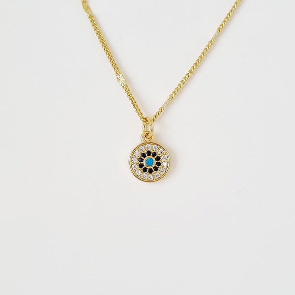 CADENA OJO AZUL BRILLANTE