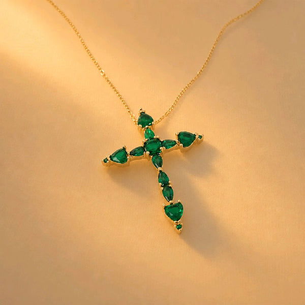 CADENA CRUZ VERDE GRANDE