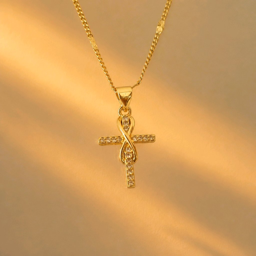 CADENA CRUZ INFINITO BRILLANTE