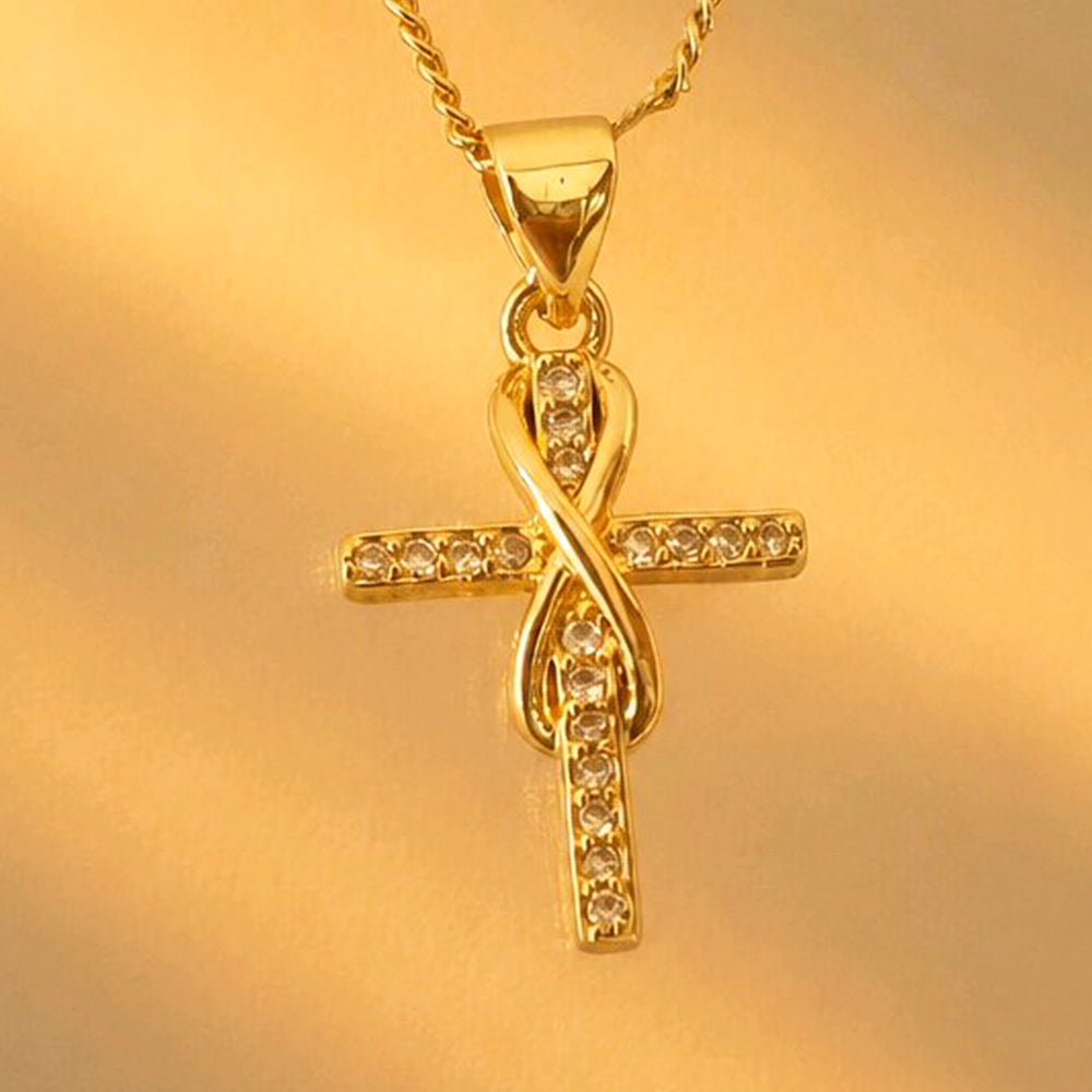 CADENA CRUZ INFINITO BRILLANTE