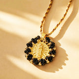 CADENA VIRGEN GUADALUPE MOSTACILLA NEGRA