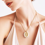 CADENA VIRGEN MILAGROSA MOSTACILLA BLANCA