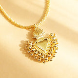 CADENA SAGRADO CORAZON DORADO