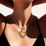 CADENA SAGRADO CORAZON DORADO