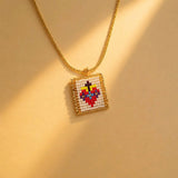 CADENA ESCAPULARIO SAGRADO CORAZON MOSTACILLA