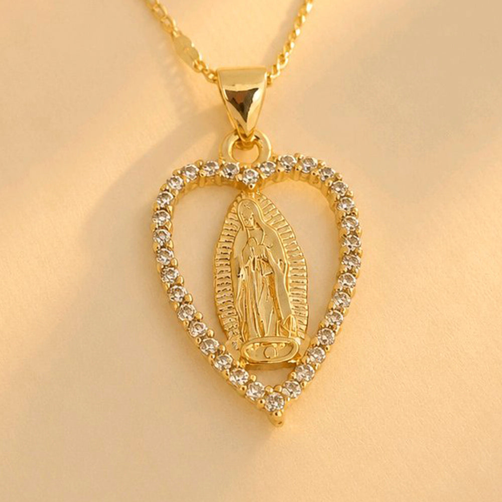 CADENA VIRGEN GUADALUPE CORAZON