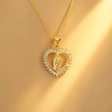 CADENA VIRGEN GUADALUPE CORAZON