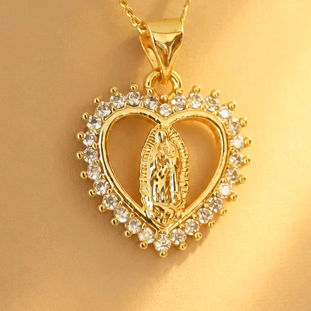 CADENA VIRGEN GUADALUPE CORAZON