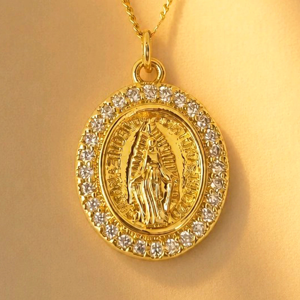 CADENA VIRGEN GUADALUPE BRILLANTE