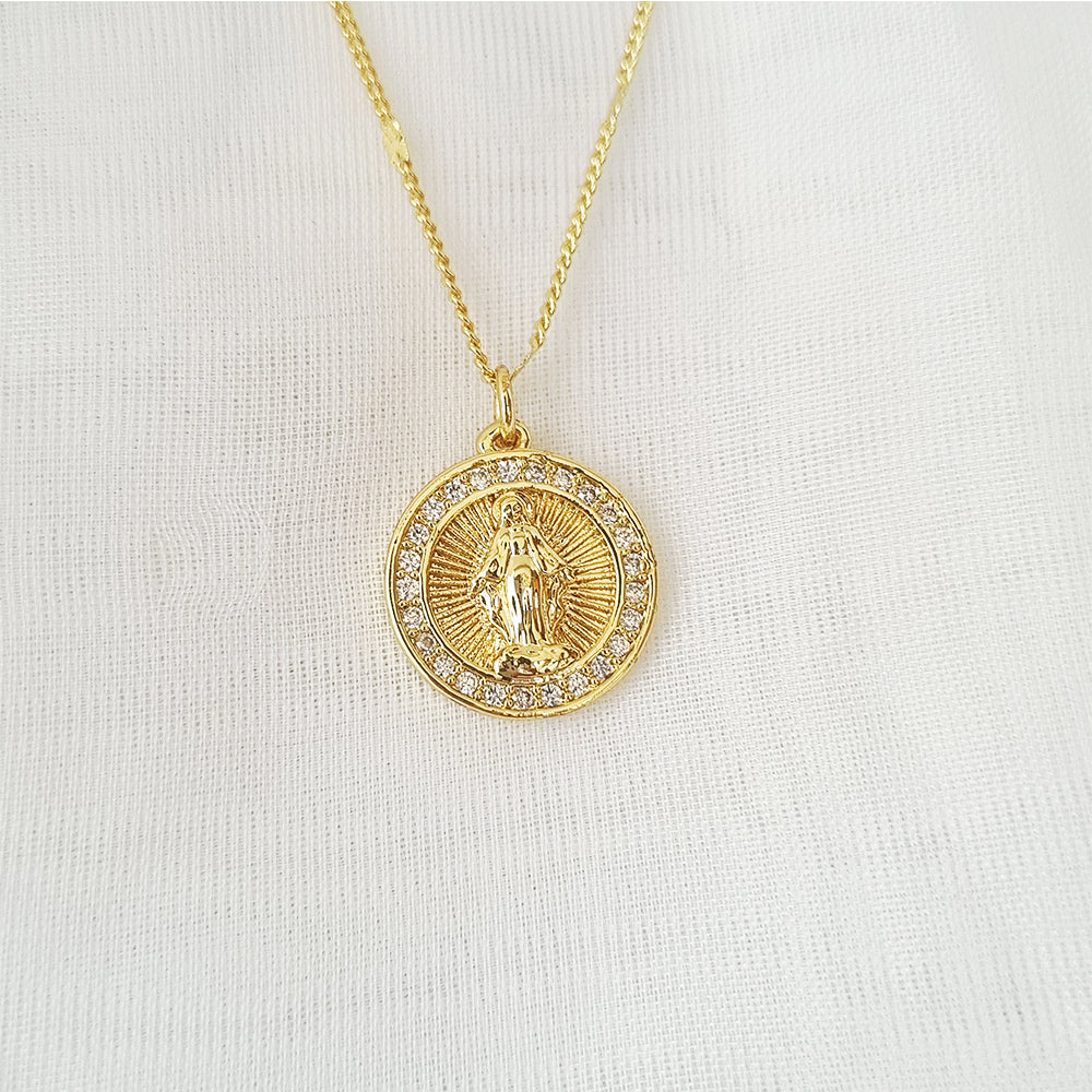 CADENA VIRGEN GUADALUPE BRILLANTE