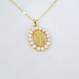 CADENA VIRGEN GUADALUPE PERLAS