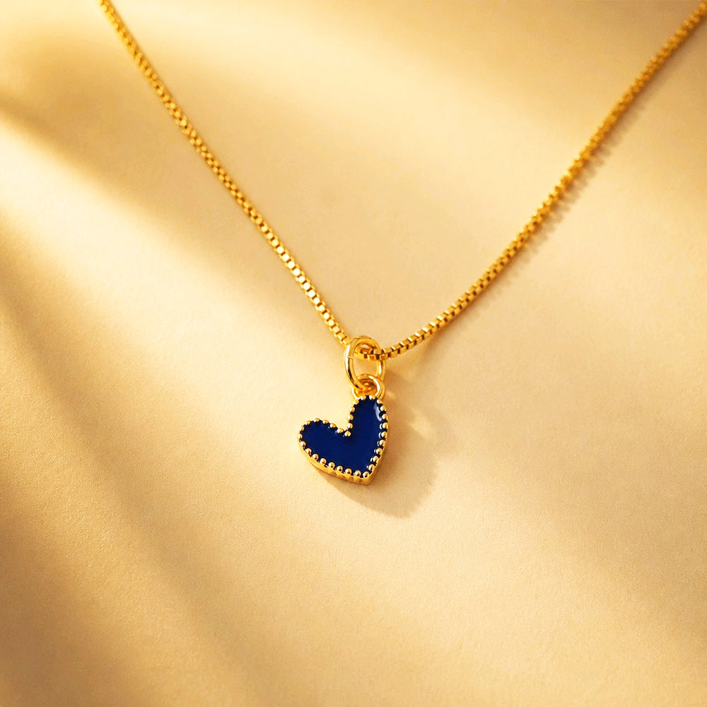 CADENA CORAZON JOLIE AZUL