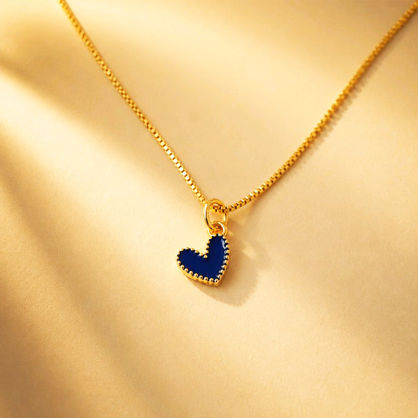 CADENA CORAZON JOLIE AZUL
