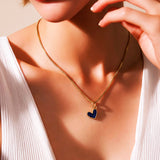 CADENA CORAZON JOLIE AZUL