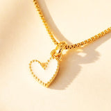 CADENA CORAZON JOLIE BLANCO
