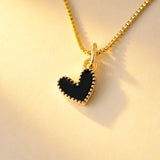 CADENA CORAZON JOLIE NEGRO