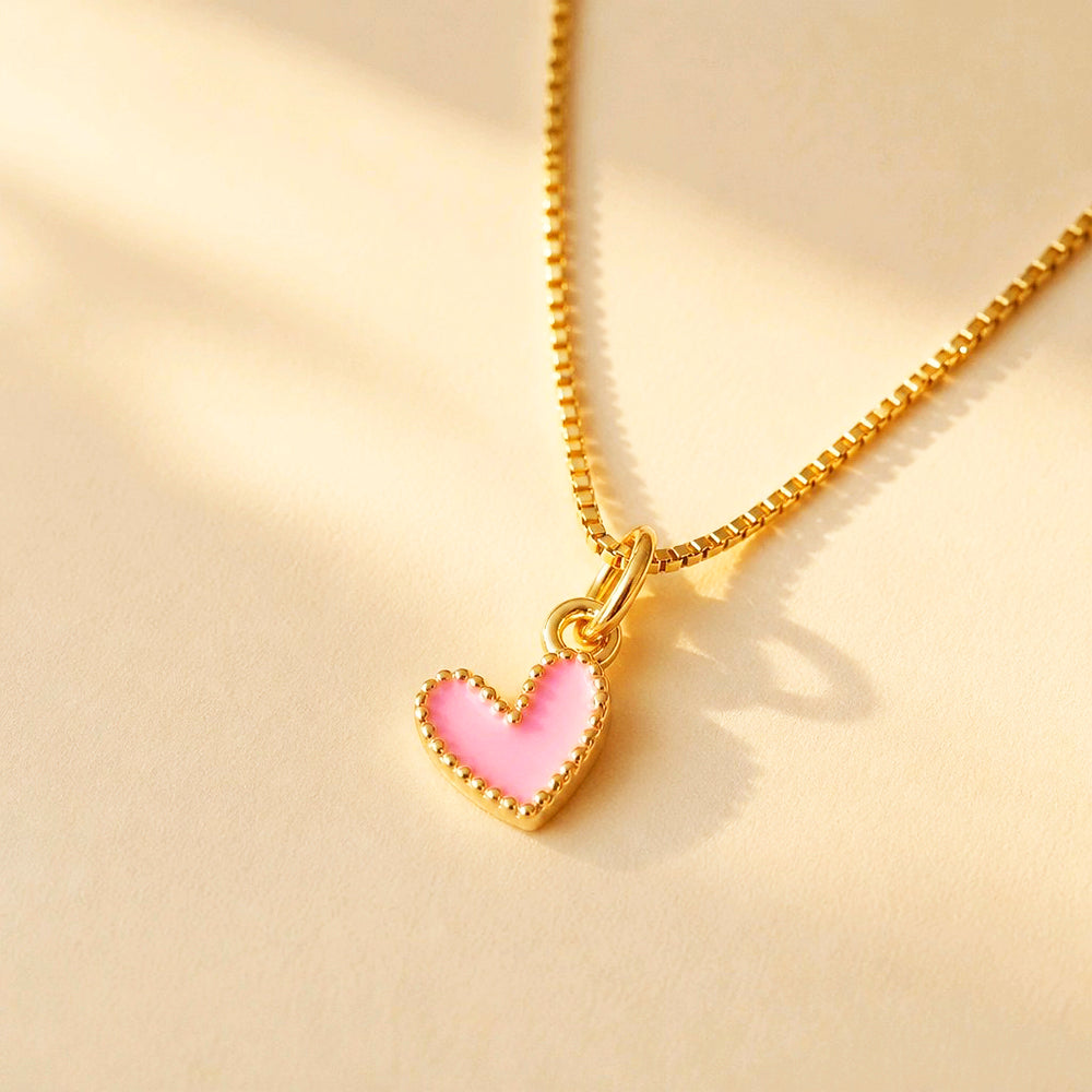 CADENA CORAZON JOLIE  ROSA