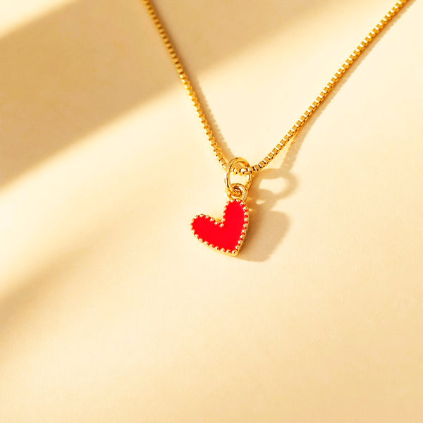 CADENA CORAZON JOLIE ROJO
