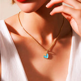 CADENA CORAZON JOLIE TURQUESA