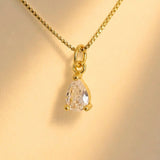 CADENA IKONICA LAGRIMA BRILLANTE